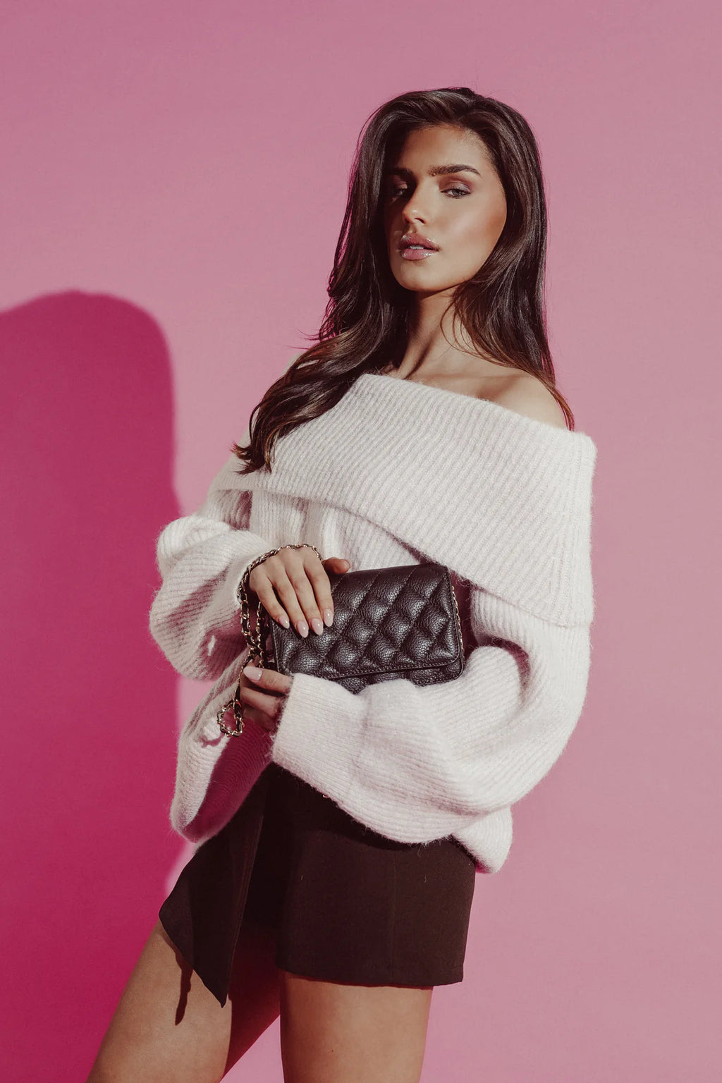 Seravelle Brown Wrap Skort