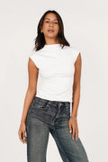 White Basic Short Sleeve Top – Essential Everyday T-Shirt