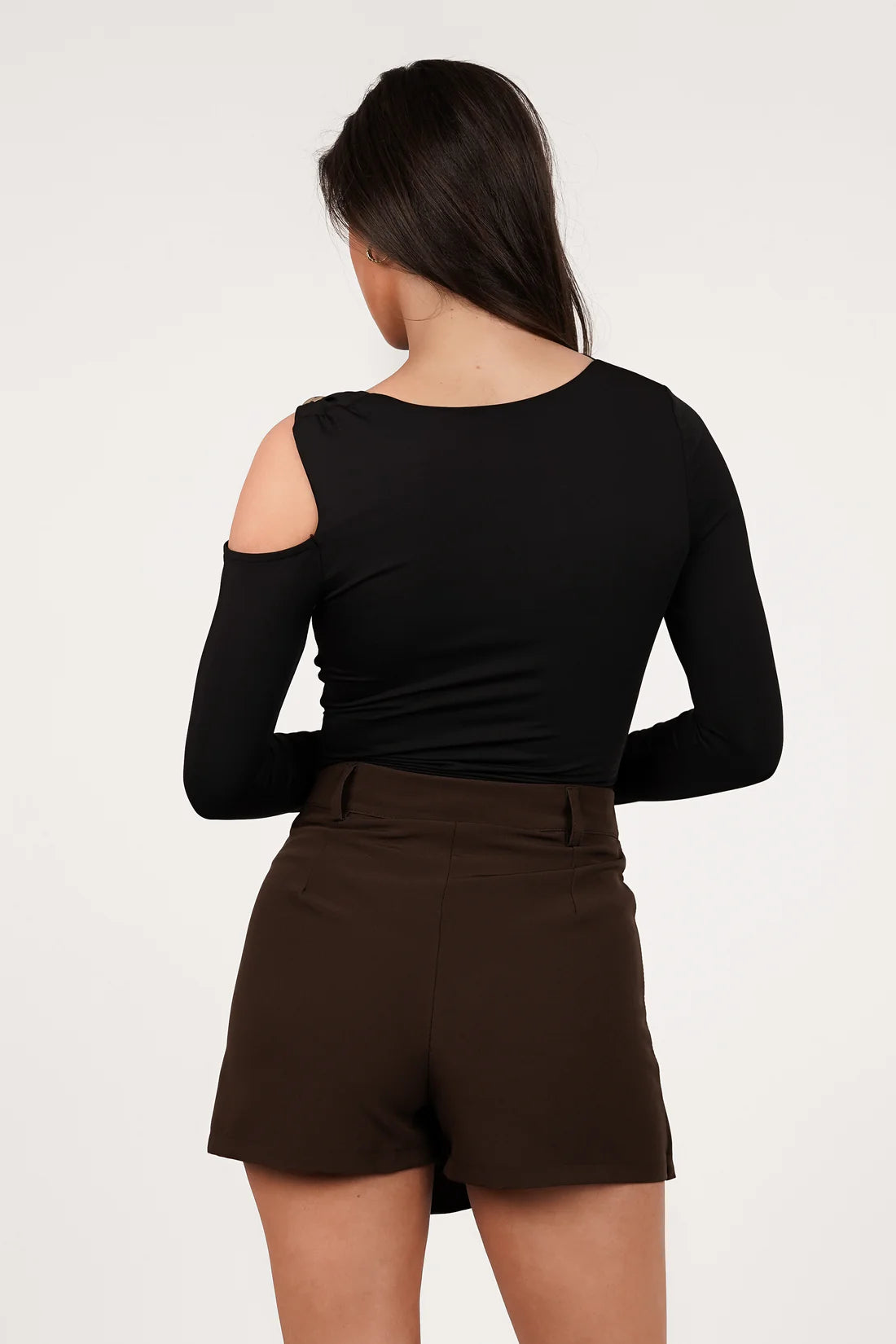 Seravelle Brown Wrap Skort