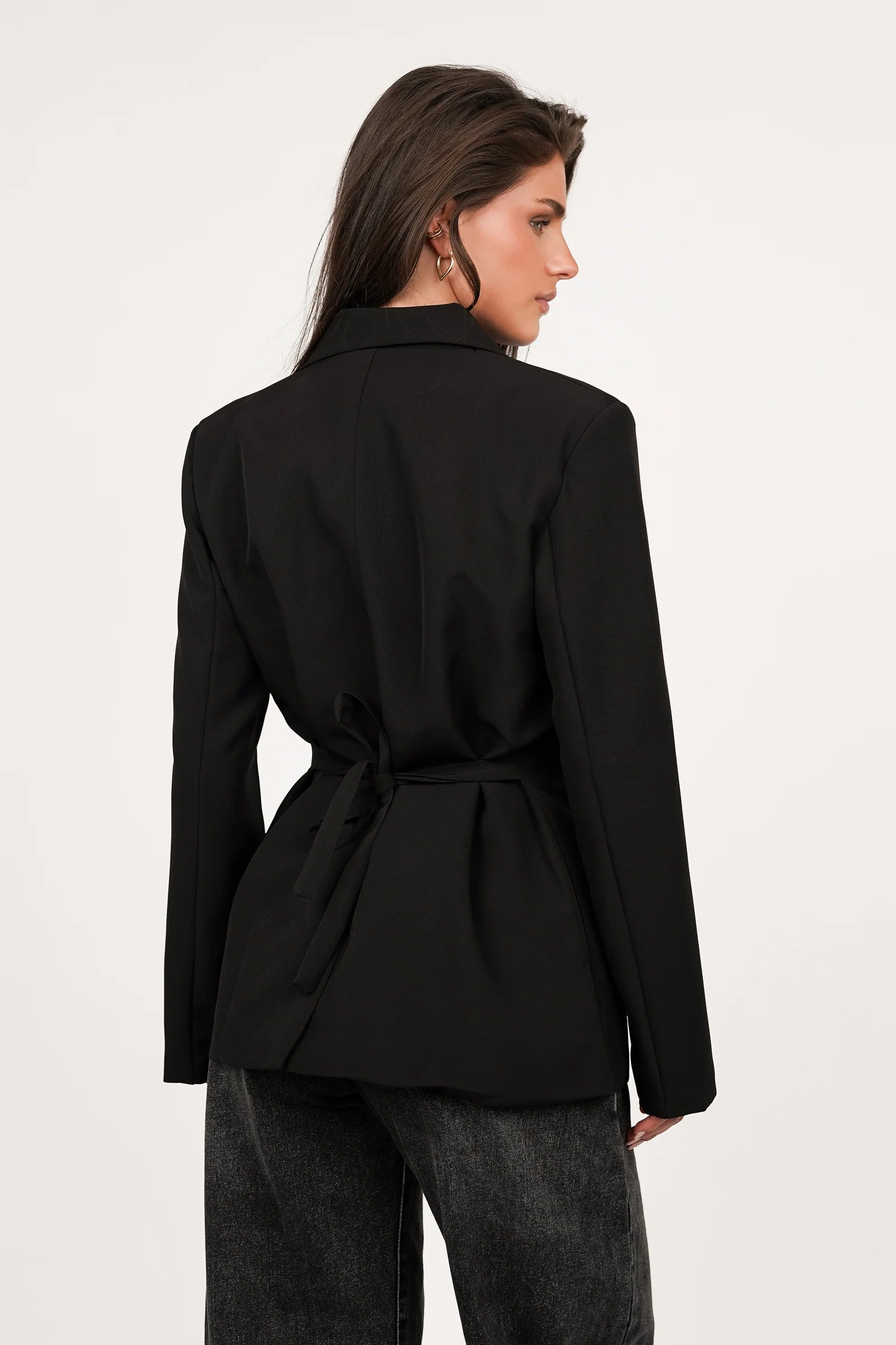 Seravelle Fitted Blazer Black