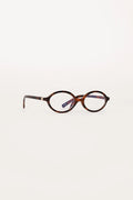Round Glasses with Blue Light Lenses – Brown