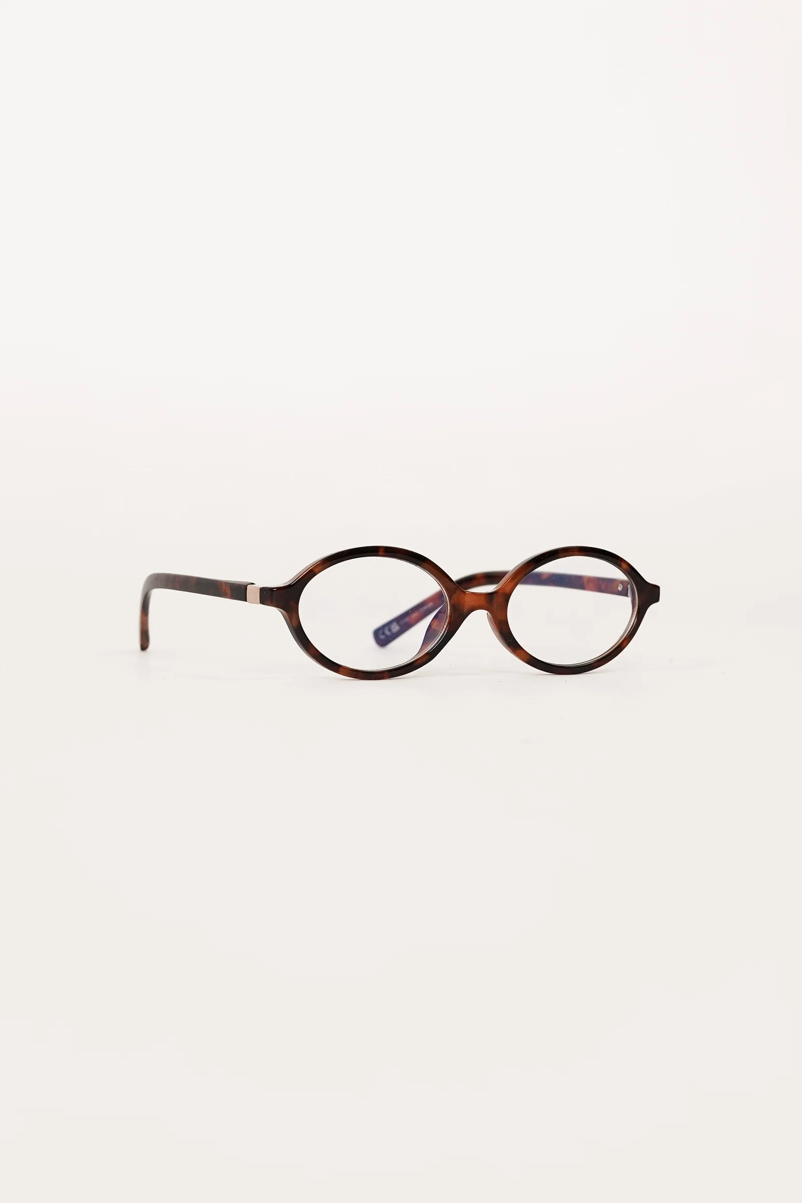 Round Glasses with Blue Light Lenses – Brown