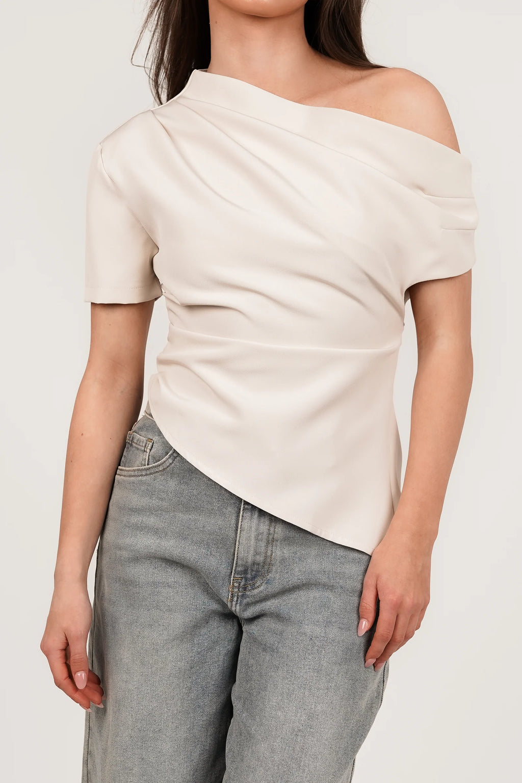 Seravelle One Shoulder Top
