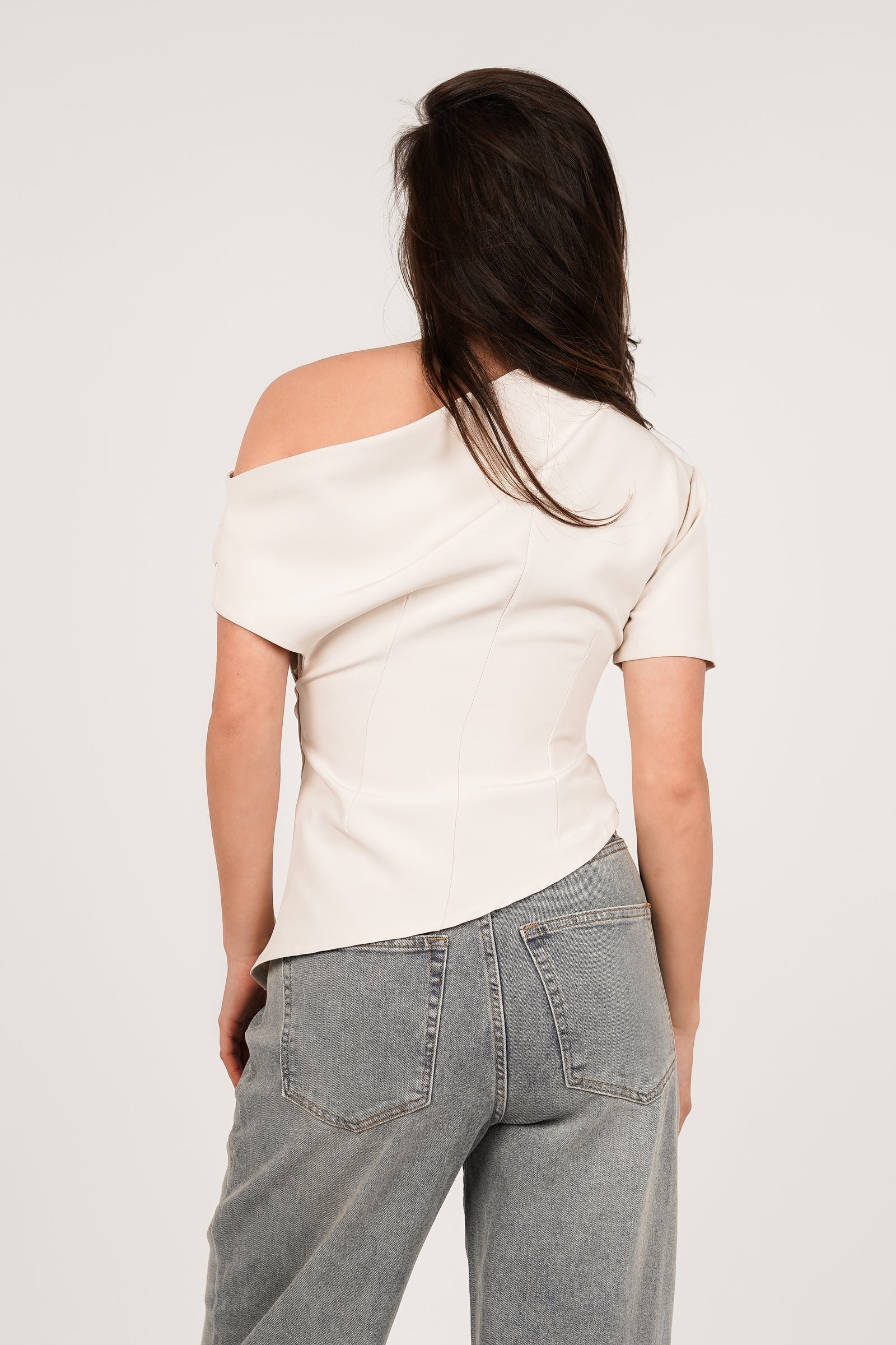 Seravelle One Shoulder Top