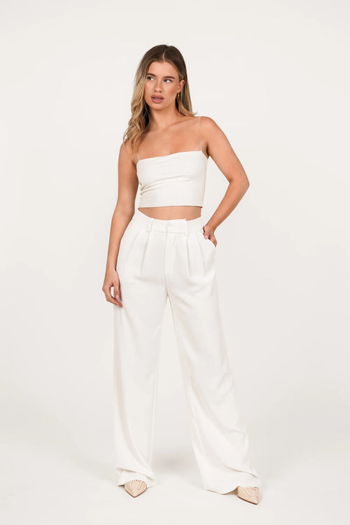 Seravelle Tailored White Pantalon