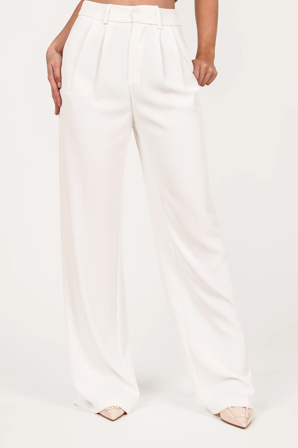 Seravelle Tailored White Pantalon
