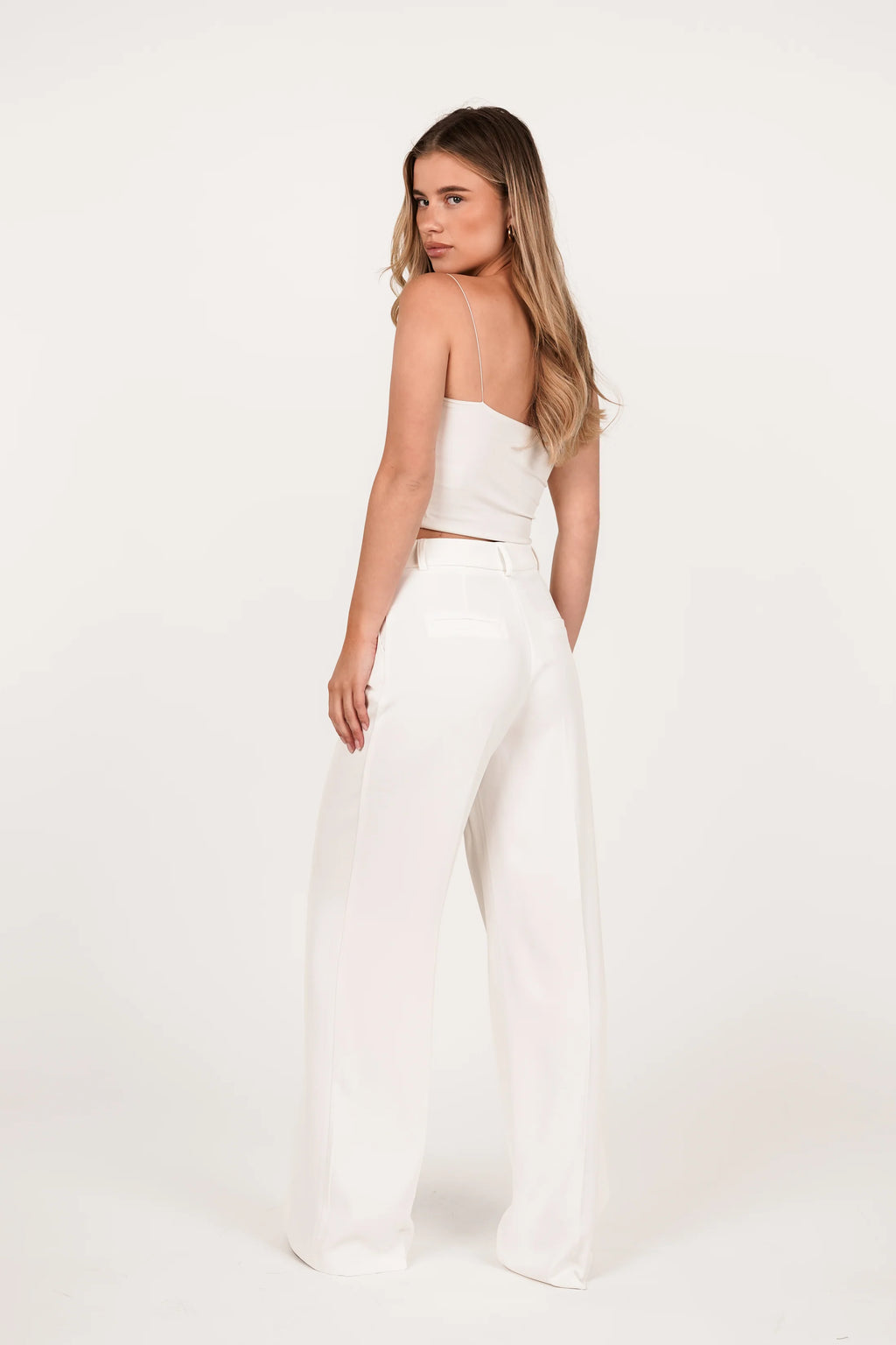 Seravelle Tailored White Pantalon