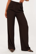 Seravelle Tailored Darkbrown Pantalon
