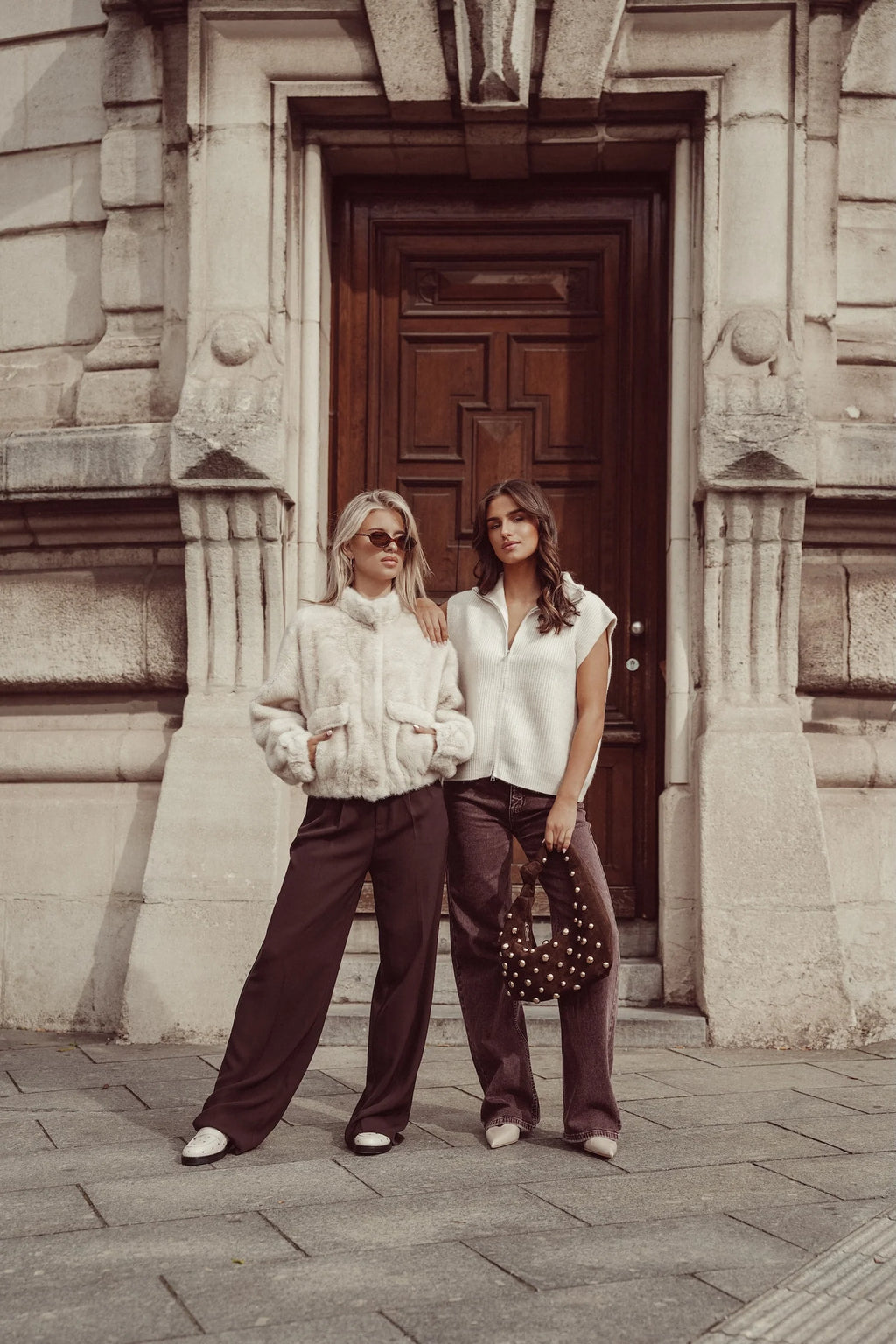 Seravelle Tailored Darkbrown Pantalon
