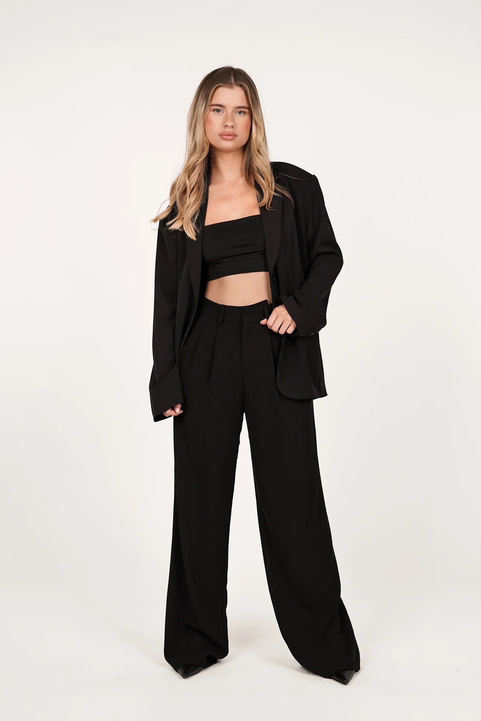 Seravelle Tailored Black Pantalon