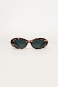 Seravelle Oval Brown Tortoise Sunglasses