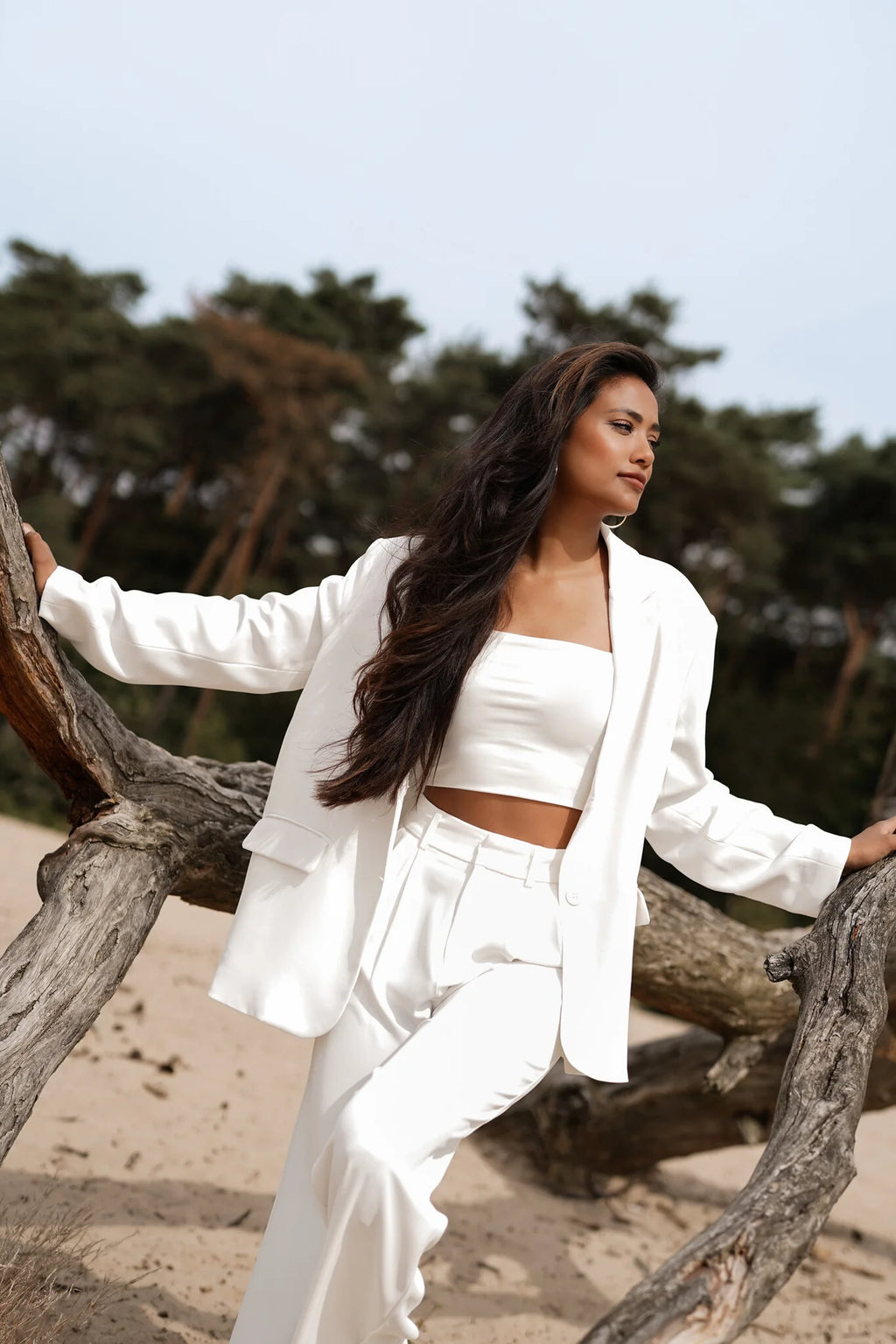 Seravelle Tailored White Pantalon